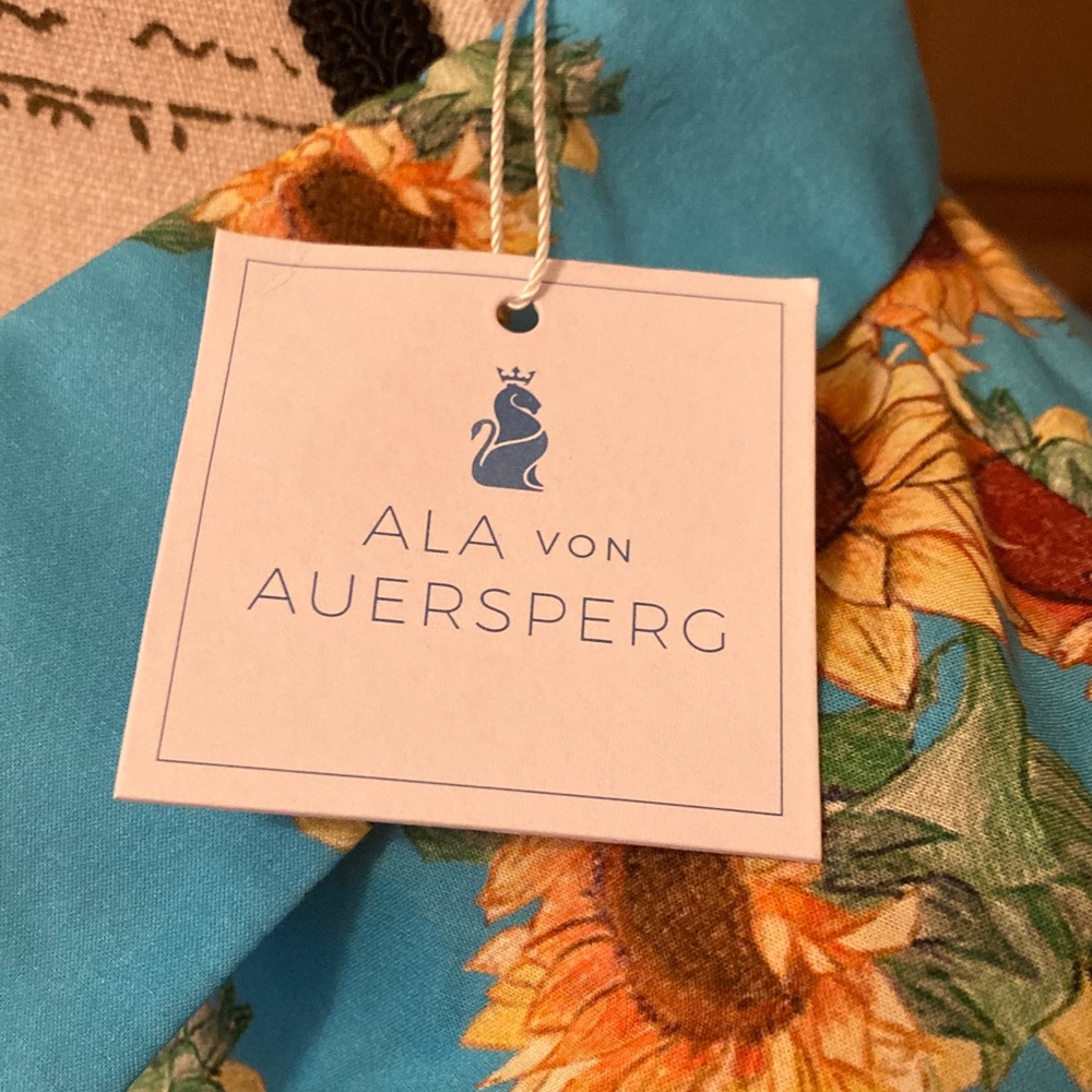 ALA von AUERSPERG Button-Up Sunflower 🌻 Shirt Dress/Long Shirt NWT - Picture 10 of 11